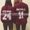 wholesale fashion hot sell hoody sweater without hood with printing