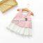 S33540W Little Girls Summer Dress Chiffon Striped Joining Lovely Dress