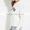 100% Cotton long sleeve women plain hoodies wholesale graphic print custom hoodies 2016