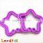 Non Toxic Colorful Open Star Shape Baby Necklace Pandent Teething Ring