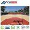 Resilient Polyurethane Material Sports Court Floor of Wood Grain Style