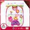 polyester cute cartoon characters printing baby drool bibs