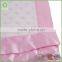 Factory Wholesale Pink Binding Fleece Kids Blanket