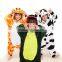 2016 winter warm fleece cute kids animal pajama for Children