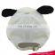 JEYA funny panda 5 panel white kids baseball printed cap with slide buckle for custom