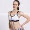 Plain Design Hot Sale High Impact Women White Zip Yoga Bra