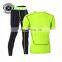 Spandex tight fitness long pants and gym wear shorts