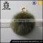 13cm Plush Fluffy Fox Fur Pom Poms Bag Accessories