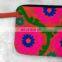 2015 Hot Selling High Quality Evening Handmade Sujani Color Full Embroidery fabric chains Clutch Bag