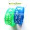Bulk wholesale silicone fashion wristband, High quality Colorful 1 inch silicone bracelet