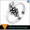 Ally Express Cheap Wholesale Metal Antique Silver 3D Pine Cone Ring For Women