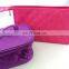 custom purple big blank polyester cosmetic bag