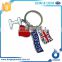 Universal Different Countries Metal Logo Key Ring Custom Keychain