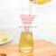 Portable collapsible silicone funnel with long neck for oil and liquid leaks