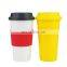 Korean version simple personality plastic hand coffee drink cup for car male and female students with custom color