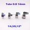 L type 14mm 1/4 3/8 1/2 inch BSP pneumatic screw pipe fitting threaded elbow pu angle hose connector 90 degree PL pipe joint