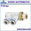 GOGO ATC SMC type High quality fittings KQ2VD04-M5 O.D 4mm thread M5 double universal male elbow one-touch pneumatic components