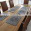 Grey durable place mat set table mat for hotel deco