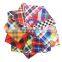 Pet Washable Triangle Plaid Pet Bandanas Adjustable Custom Dog Scarf Bandana