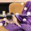 Super Soft Fluffy Luxury Warm Purple Solid Color Polar Flannel Coral Fleece Plush Throw Blanket For Sofa Bed