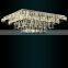 Triangle Shaped Crystal Ceiling Lamp for Dining Hall