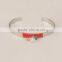 CWB662001 Online jewelry handmade bracelets fashion expandable stainless steel wire bangle with charm