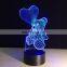 Embrace 3D LED Night Light Illusion Night Lamp Table Desk Lamp Home Lighting