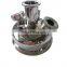 Custom round domed extractor lid cap with FNPT port