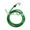 Heavy duty car roof latex bungee cord with metal hook elastic luggage rope