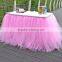 Wedding Prop Birthday Prom Party Baby Shower Bow Table Skirts Tutu Tulle Decorations SD103