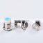 12MM Metal Stainless Stain Switch Latching Power Push Button Flat High Head 1NO momentary latching type 2PIN Car System Home use