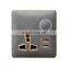 Type 86 Universal 3 pin Electrical Power Wall Socket With Switch Dermatoglyph 13A Sockets And Switches Electrical