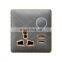 Type 86 Universal 5 pin Electrical Power Wall Socket With Switch Dermatoglyph 13A Sockets And Switches Electrical