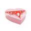 Custom cardboard paper heart shaped undergarment lingerie packaging gift box