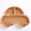 Eco-friendly Wood Bamboo Baby Bowl,Plate Custom Printed Natural Animal Shape Square Dinner Fruit Food Bamboo Plates For Kids