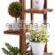 Fashion Solid Pine 5 Tier Wood flower Stand wooden tiered plant stand flower pot holder