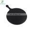 Kitchen Cutting Board Round Bamboo Pizza Cake Baking Serving Tray Bread Plates with Handle Black Printing