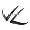 Car Front Blade Trim For Tesla Model 3 Accessories Carbon Fiber ABS Black Matte Car sticker