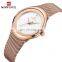 NAVIFORCE NF5004 Women Simple Style Dial Auto Date Watches Luxury Brand Stainless Steel Quartz Wristwatch