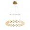 Modern Nordic Ceiling Pendant Lamp Copper and Acrylic Ball Chandeliers Light Indoor Bedroom Hanging Light