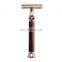 Razor Blade Manufacturer Collection Rose Gold Ladies Double Edge Safety Shaving Razor