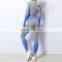 Wholesale Custom Logo Fitness Yoga Wear 2 PCS Workout Apparel Women Zip Up Gym Yoga Sets