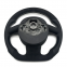For Audi A6 C7 Alcantara Perforated Leather White stitching RS/S LOGO Steering Wheel Button Key Frame Assembly