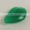 Special shape green gemstone for fashion glass bead