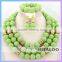 Mitaloo MT0001 Wholesale Fashionable Best Design Leaf Green African Jewelry Set