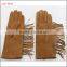 Ladies wholesale fashion touch deerskin leather gloves with tassel