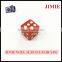 16mm red urea square dice playing