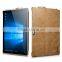 Icarer Luxury Genuine Leather Ultrathin Holder Back cover for Surface Pro 4