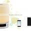 Alarm clock mini bluetooth speaker with led light