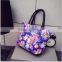 new style canvas floral rose handbag
